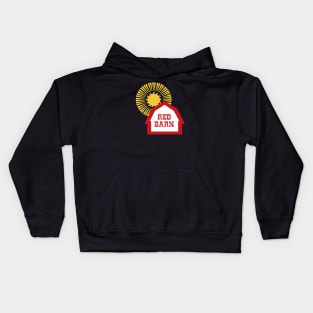 Red Barn restaurant farm and sun Kids Hoodie